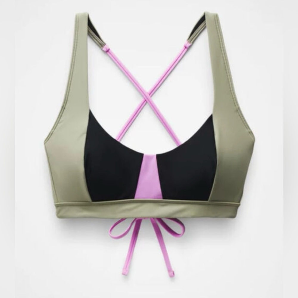 Prana Tulum Colorblock Bikini Top
